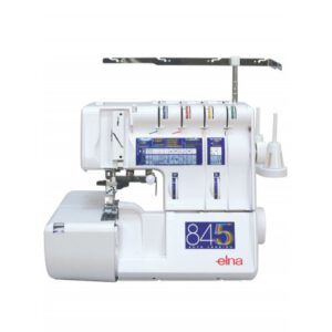 ELNA Modelo 845 owerlock de 5 hilos con recubrimiento superior